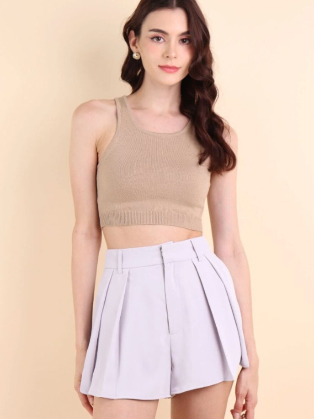 NEW! Banana Republic High Rise Clean Shorts Lilac Whisper size 0 petite